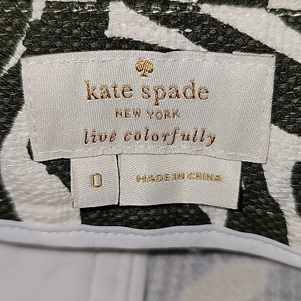 Kate Spade Orchid Print Jackie Havana Cropped Pedal Pusher Pants